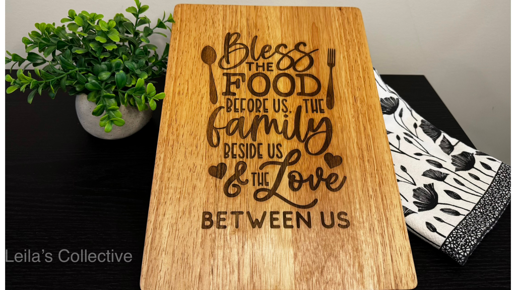 Personalized Rubberwood Cutting Board