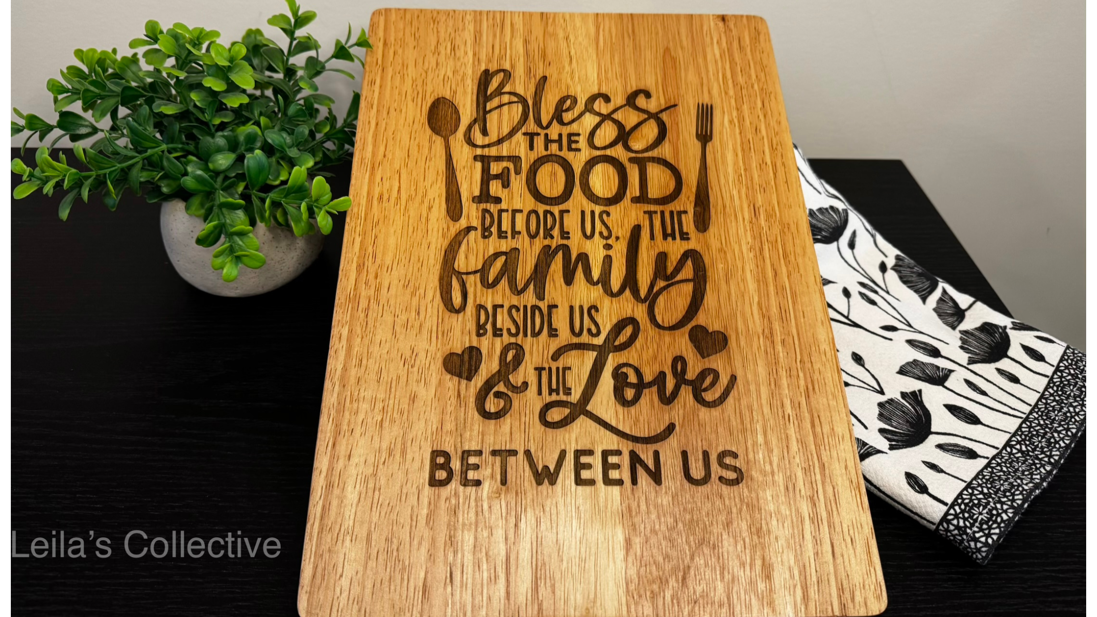 Personalized Rubberwood Cutting Board